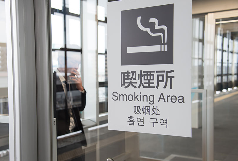 写真：喫煙コーナー