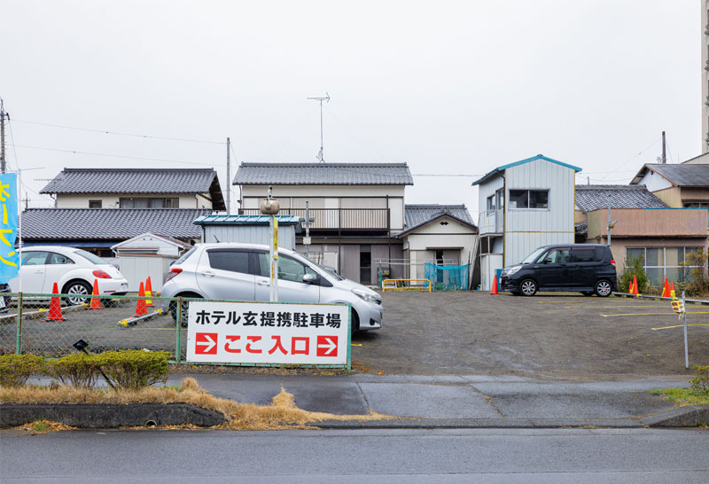 ホテル玄の新規駐車場